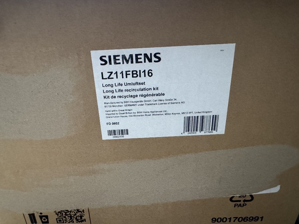 Siemens recirculatiekit, Ophalen, Wandschouwkap, Motor, Nieuw