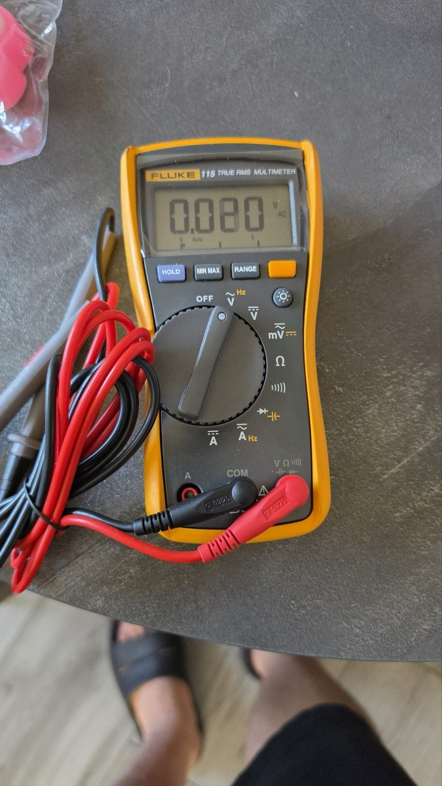spannings meter, Ophalen