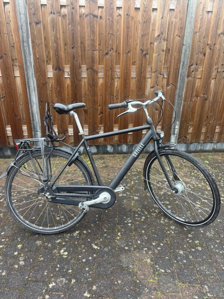Gazelle herenfiets matzwart 28 inch, Ophalen, Gebruikt, Gazelle, Versnellingen