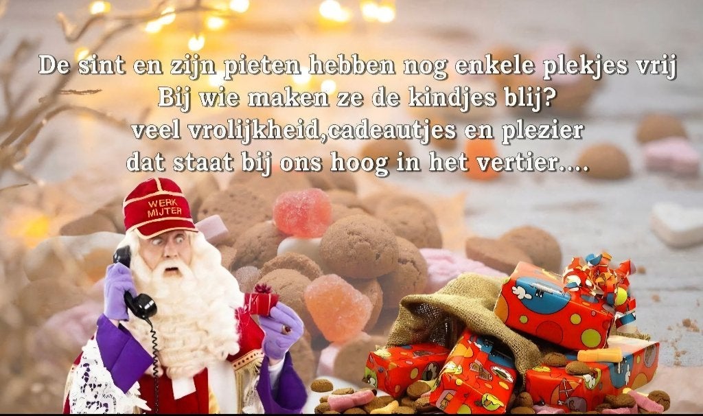 sinterklaas & piet op bezoek, Ophalen of Verzenden, Nieuw