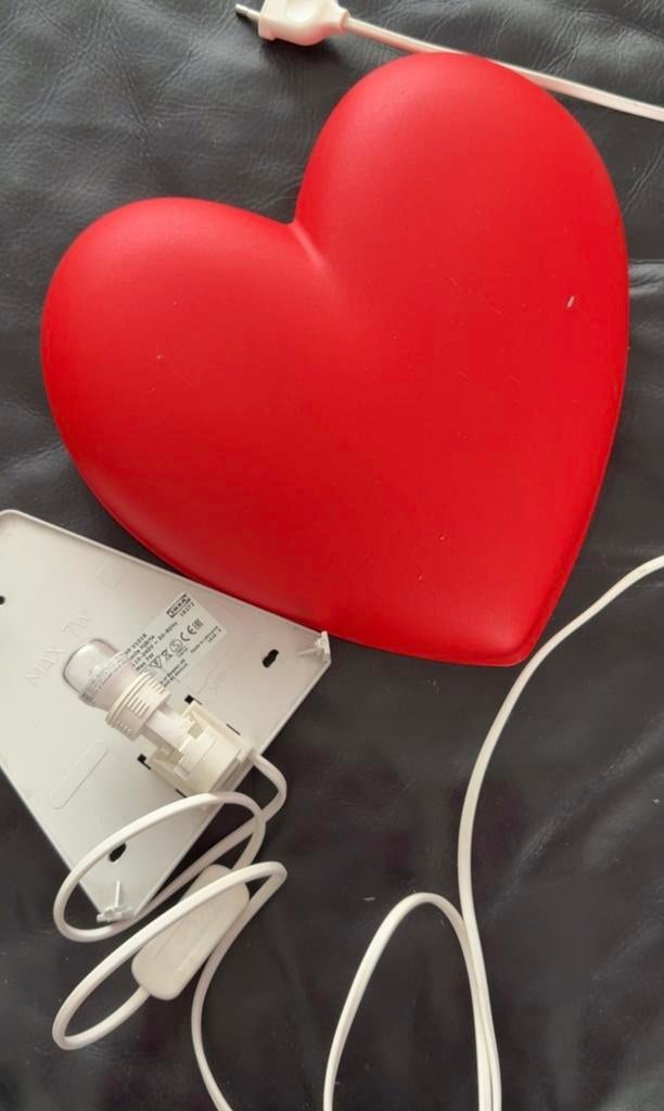 Leuke hartjes lamp, Ophalen of Verzenden, Zo goed als nieuw