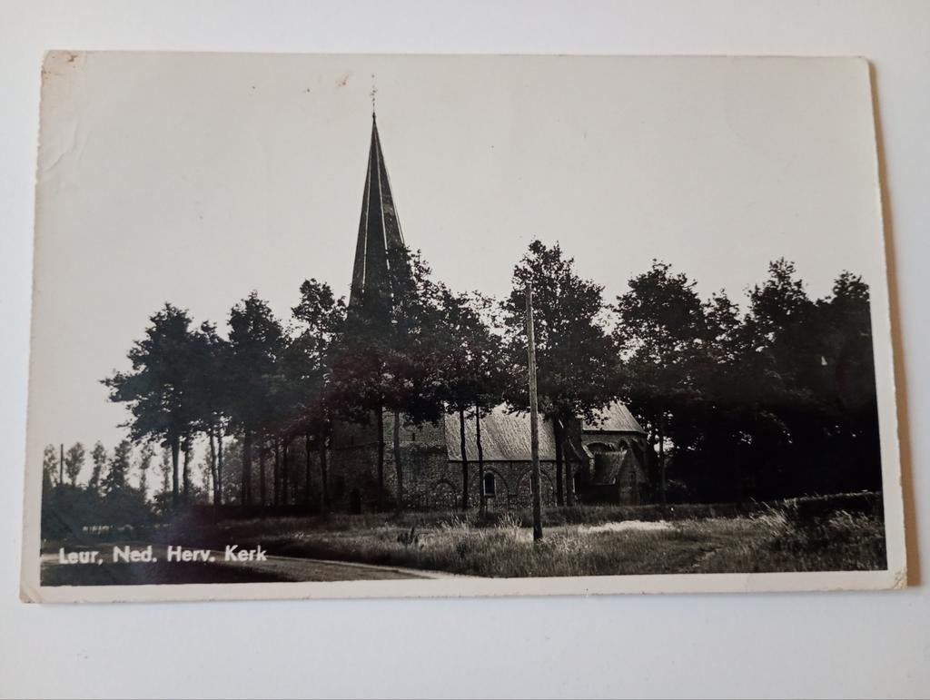 Leur bij Wijchen NH Kerk 1942, Ophalen of Verzenden, 1940 tot 1960, Gelopen, Groningen