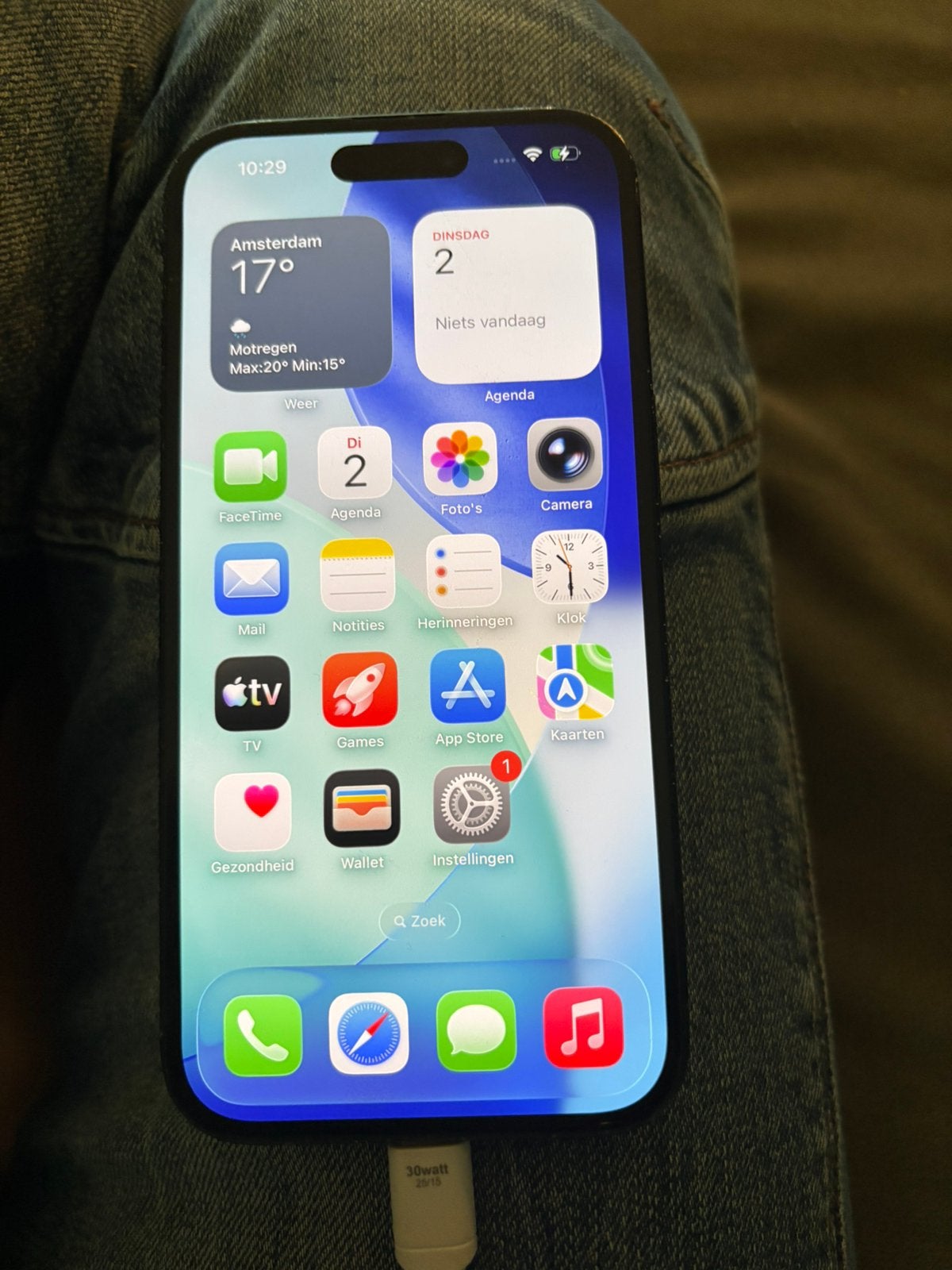 iPhone 15  256 GB Zwart - Zo goed als nieuw, Ophalen, 128 GB, IPhone 15, Zwart