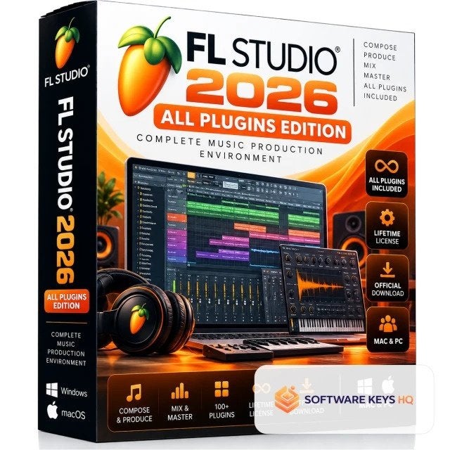 FL Studio 2026 All Plugins Edition — Lifetime (Mac & PC), Ophalen of Verzenden, MacOS