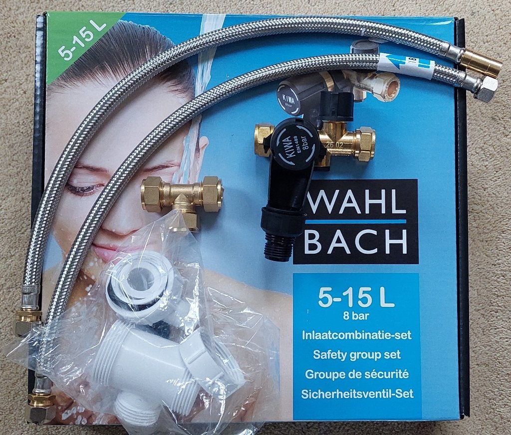 Boiler aansluitset 8 Bar, Doe-het-zelf en Verbouw, Geisers en Boilers, Nieuw, Minder dan 3 jaar oud, Minder dan 20 liter, Boiler