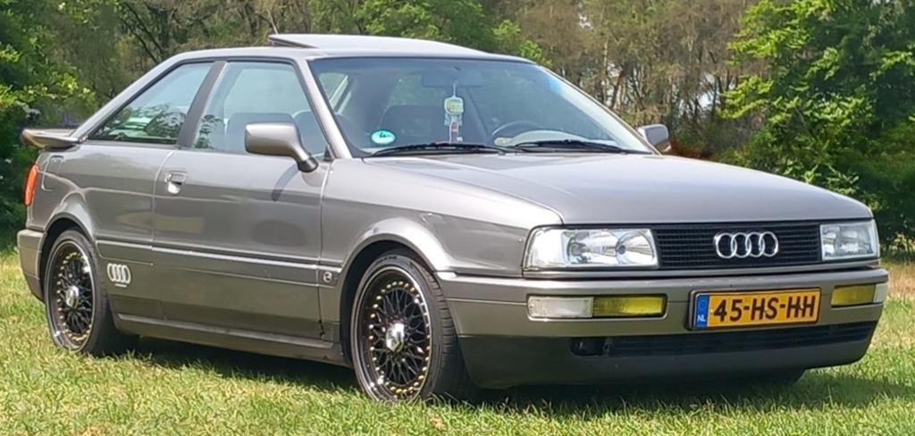 Audi Coupe 2.3 E U9 1988 Grijs/ opknapper, Auto's, Audi, Particulier, Coupe, Benzine, Coupé, Handgeschakeld, Geïmporteerd, Zilver of Grijs