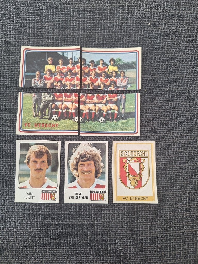 Panini Voetbal 79 FC Utrecht 7x, Verzenden, Zo goed als nieuw, Sticker