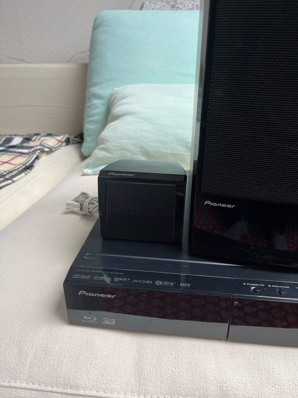 Pioneer Blu-ray Home Cinema Set met 4 speakers en subwoofer, Blu-ray-speler, Ophalen of Verzenden, Zo goed als nieuw, Pioneer