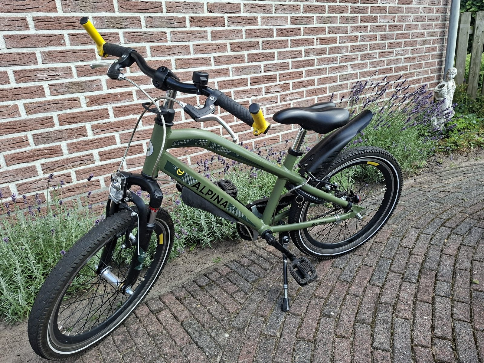 Nette groene Alpina Trial jongens fiets/mountainbike 20 inch, Ophalen, Terugtraprem, 20 inch, Handrem