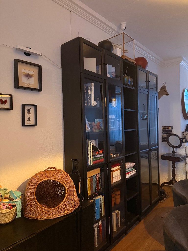 IKEA Billy Oxberg vitrine kast, Ophalen, Gebruikt, 200 cm of meer, 200 cm of meer
