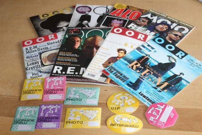 REM 8 Oor/Mojo tijdschriften 9 REM backstage passen zeldzaam, Ducoso, Ophalen of Verzenden, Ducoso, Ducoso