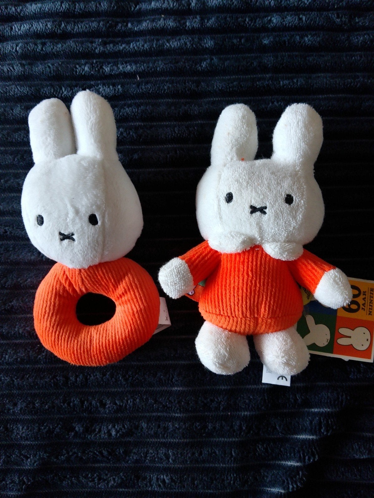 Nijntje rammelaar en knuffel - 60 jaar Nijntje editie, Overige merken, Nijntje, Ophalen of Verzenden, Met label