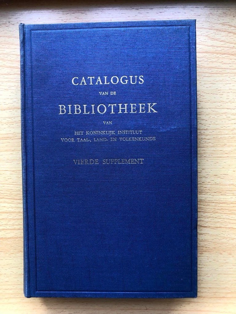 Bibliotheekcatalogus van het KITLV, dl V, Boeken, Ophalen of Verzenden, Gelezen, P. Voorhoeve, H.L. Barre