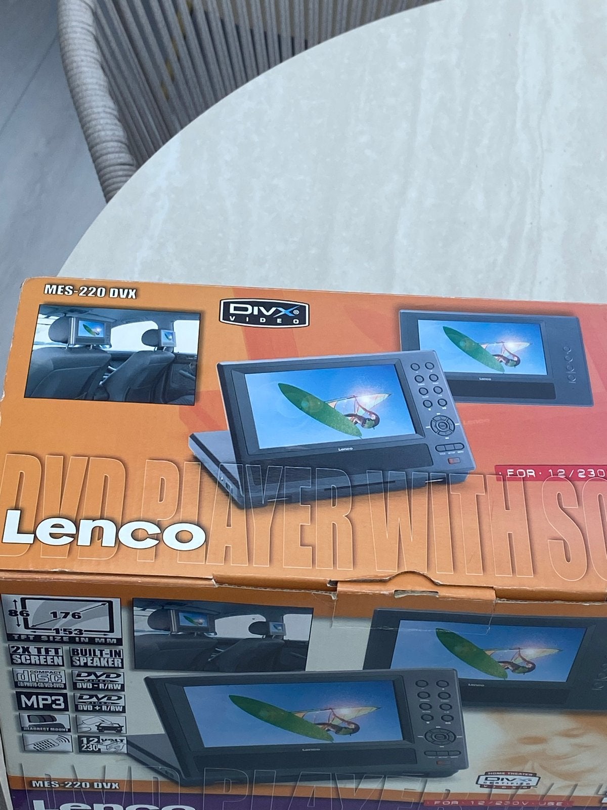 Lenco MES-220 DVX Draagbare DVD-speler met 2 schermen, Draagbaar, Zo goed als nieuw, Ophalen, Overige merken