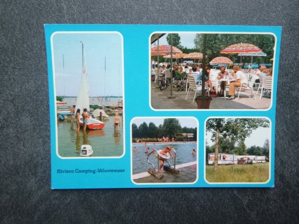 Dronten, camping Riviera Veluwemeer 1983, Verzenden, 1980 tot heden, Gelopen