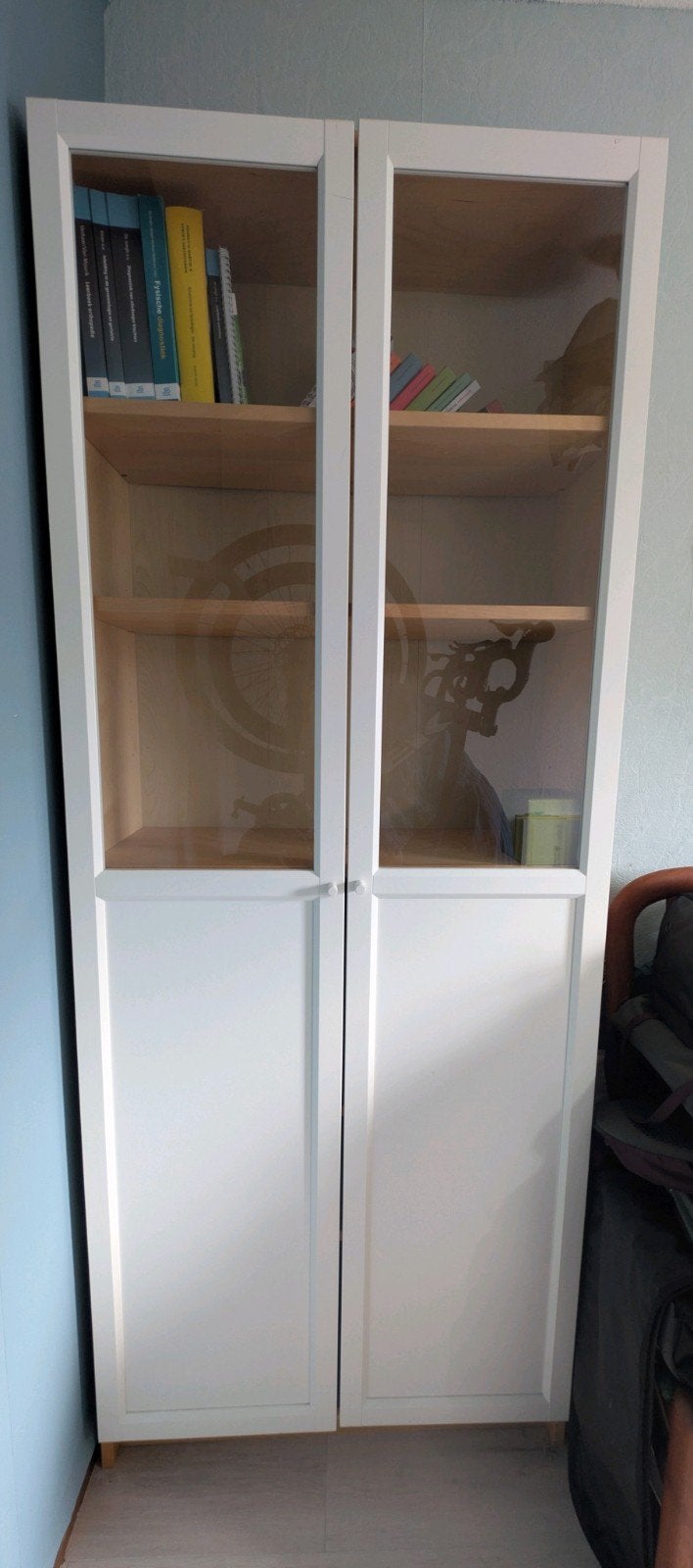 IKEA BILLY / OXBERG Boekenkast met paneel-/vitrinedeuren, Ophalen