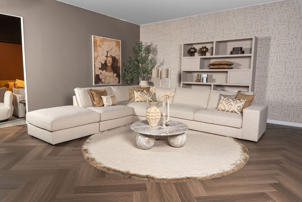 Hoekbank Noelle l Whoon | Room108 l van €5244,- voor €2999,-, Huis en Inrichting, Banken | Bankstellen, Ophalen, Gebruikt, Hoekbank