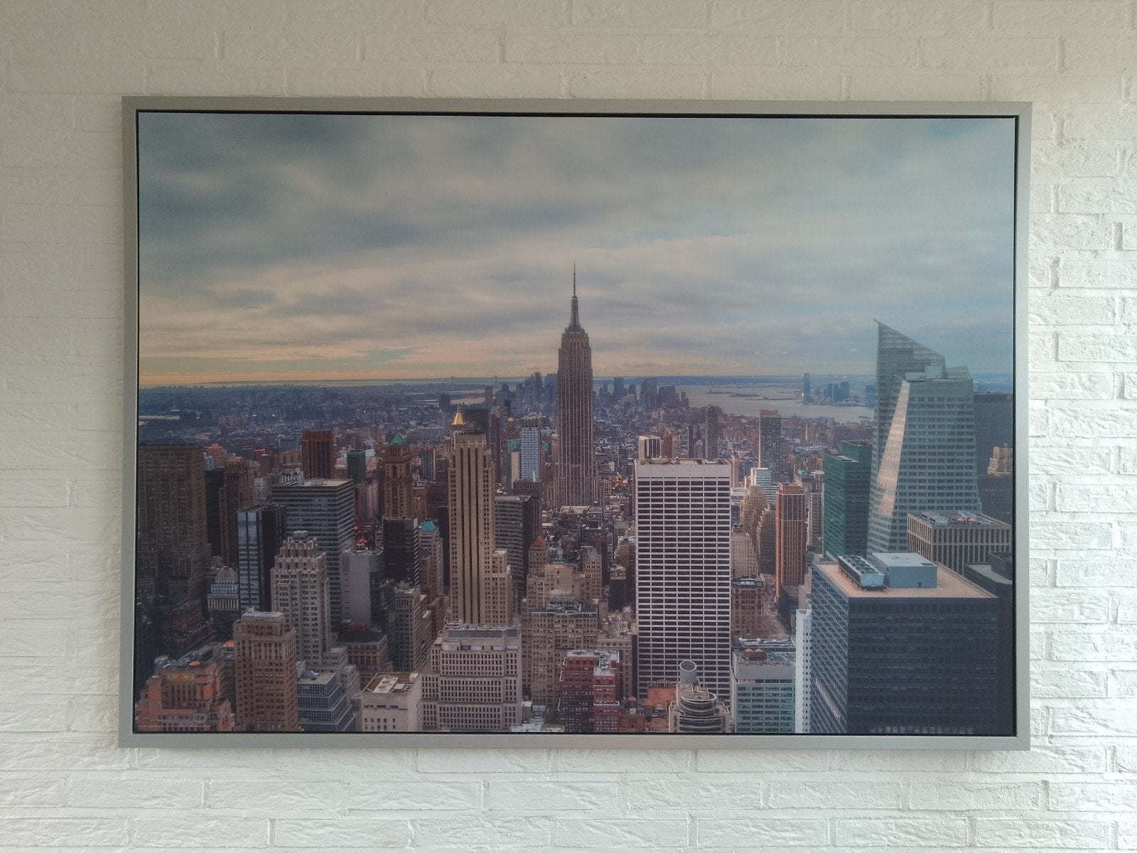 Grote New York City Skyline Canvas Print, Ophalen, 125 cm of meer, 75 – 100, Print
