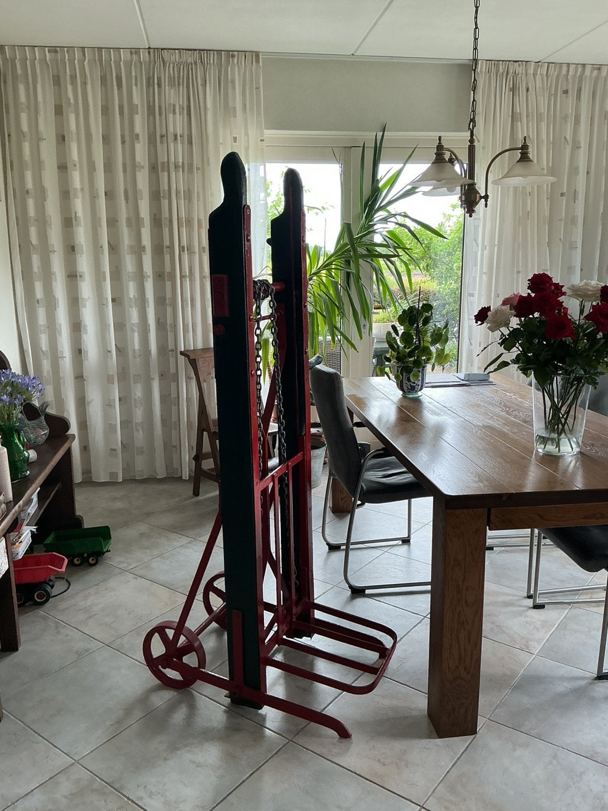 Balen lift, Ophalen, Gebruikt, Handmatig