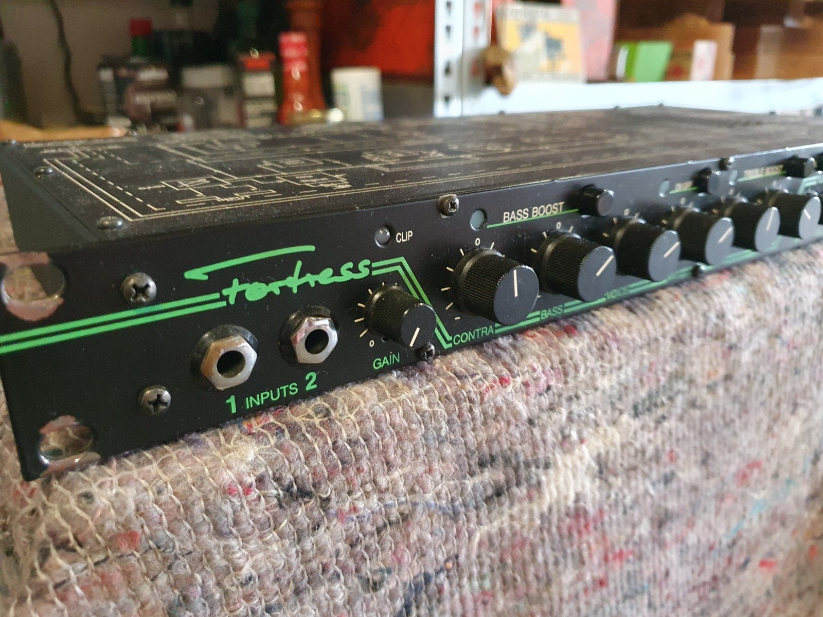 Hughes & Kettner Fortress Bass Preamp - Vintage Rack, Ophalen, Gebruikt, Basgitaar, 100 watt of meer