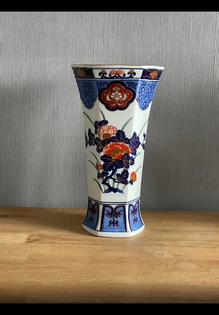 Japanse Imari Porseleinen Trompetvaas, Ophalen
