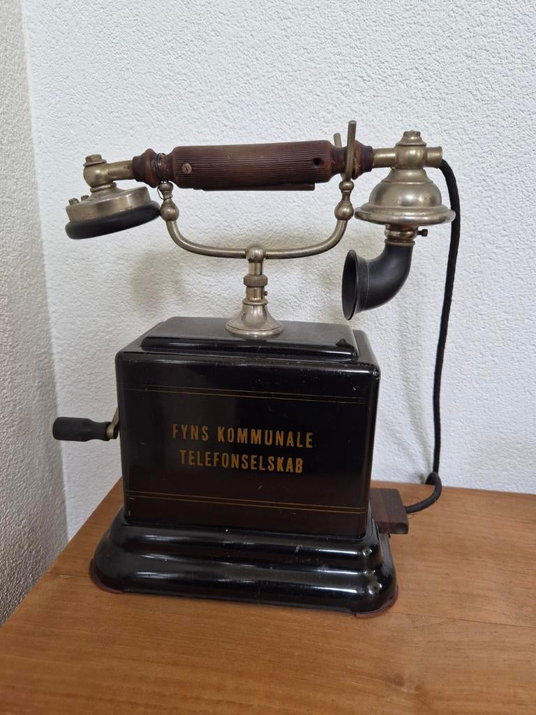 Antieke telefoon Fyns Kommunale Telefonselskab - Hoorn stuk, Telecommunicatie, Vaste telefoons | Niet Draadloos, Ophalen of Verzenden