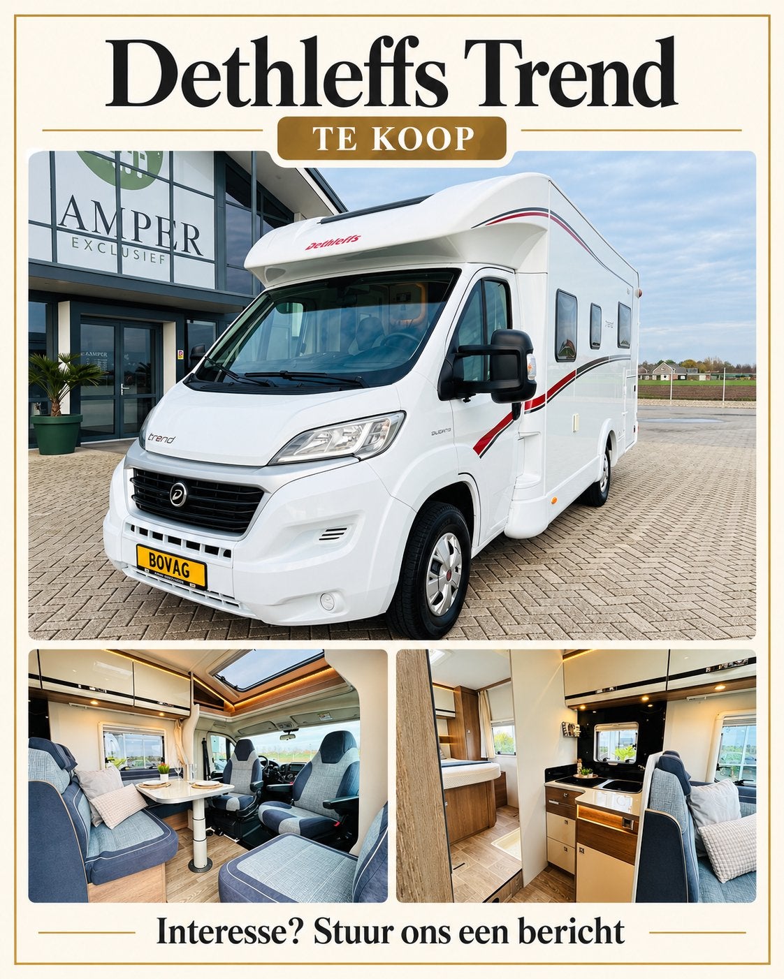Dethleffs Trend T 7057 | 300Ah lithium | 705Wp zon | LPG, Caravans en Kamperen, Particulier, Half-integraal, Dethleffs