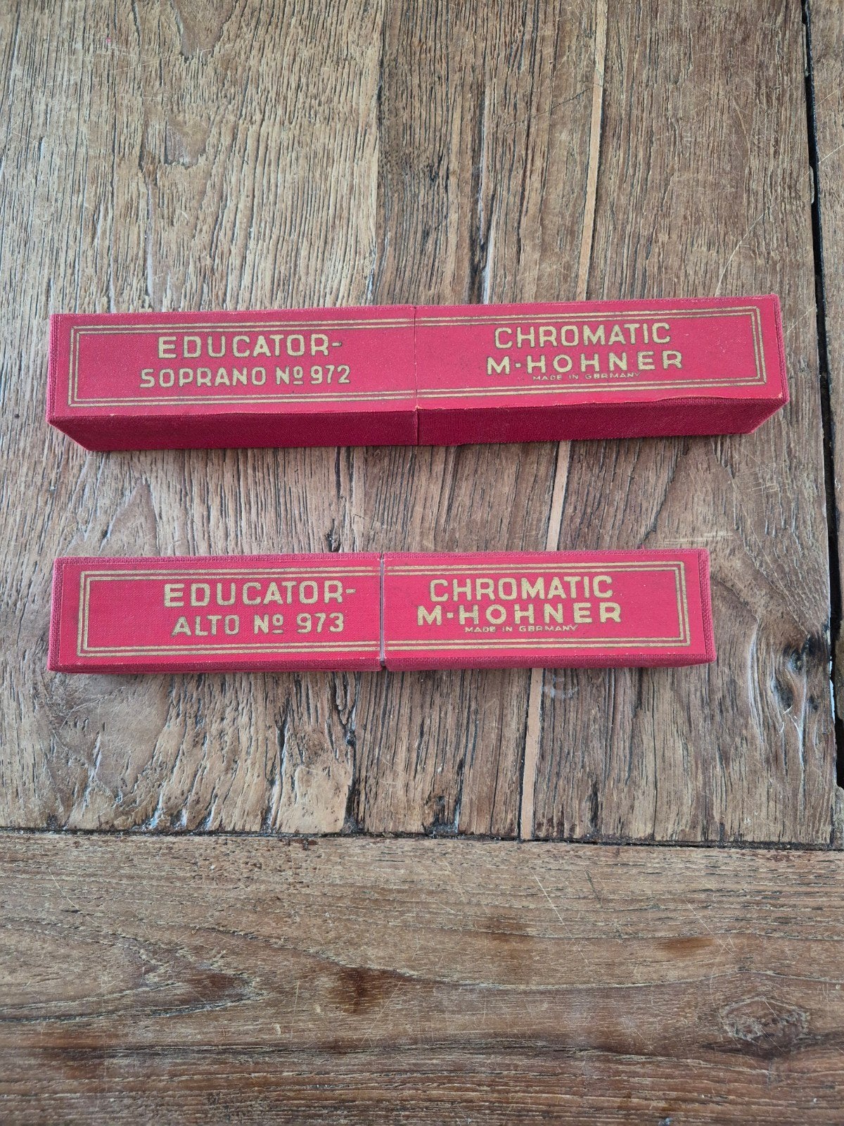 M. Hohner Educator Chromatische Mondharmonica's (2 stuks), Ophalen of Verzenden, Gebruikt, Overige typen