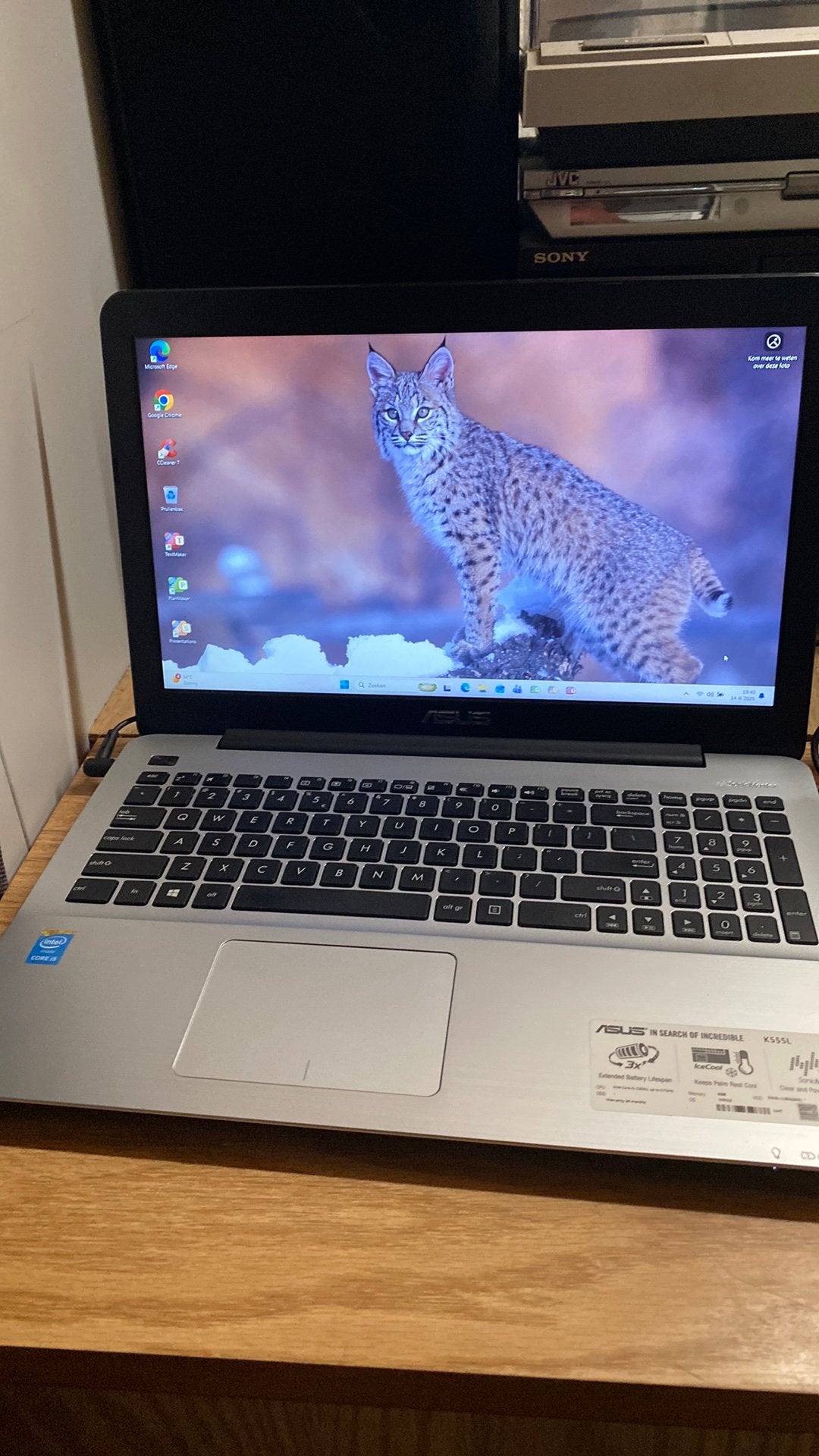 Goedwerkende Asus i5 met Windows 11 + Office + Adapter, Computers en Software, Windows Laptops, 8 GB, Ophalen of Verzenden, Zo goed als nieuw