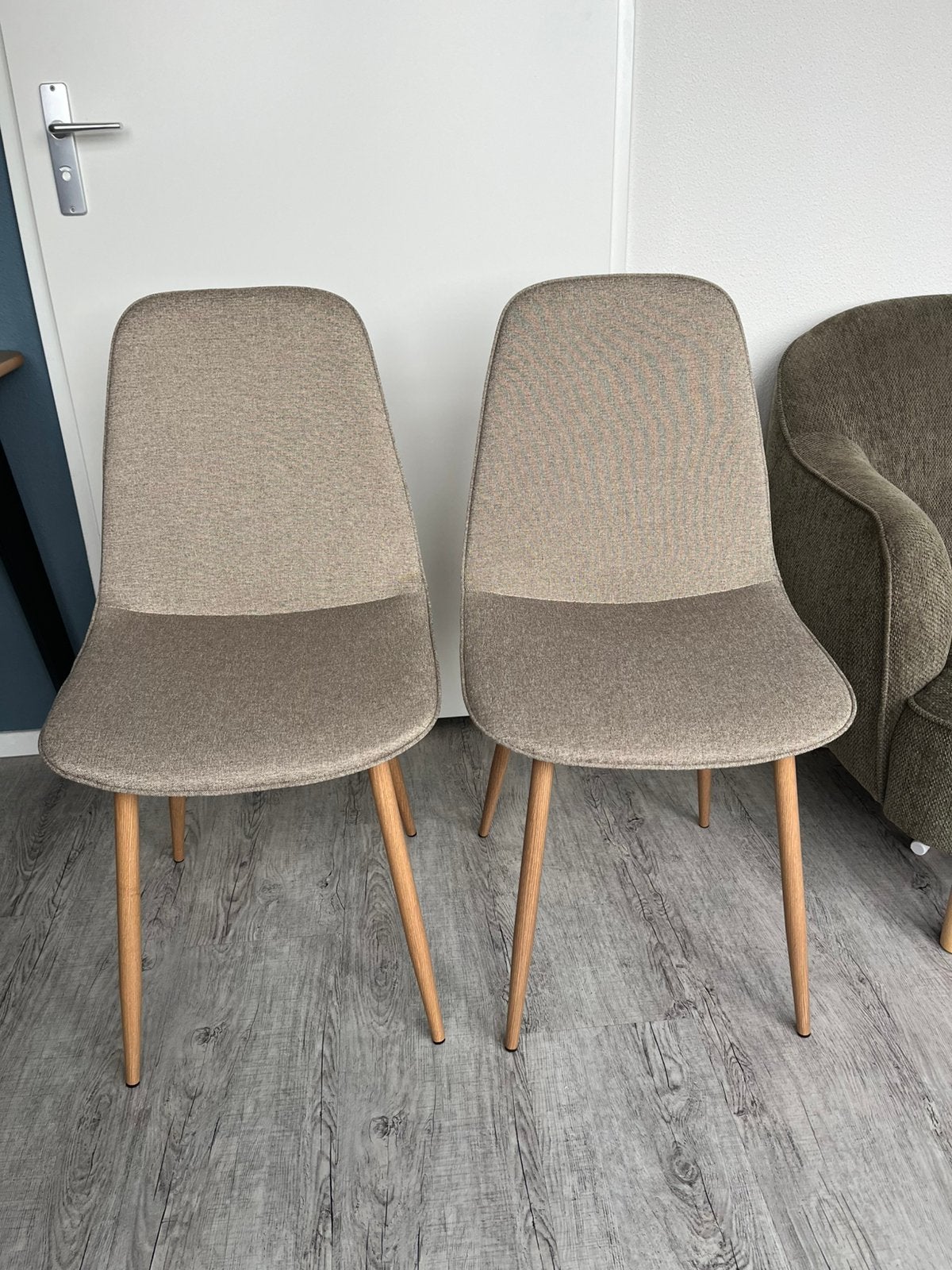 Bistrup stoelen Jysk, Huis en Inrichting, Ophalen, Overige materialen, Twee, Bruin