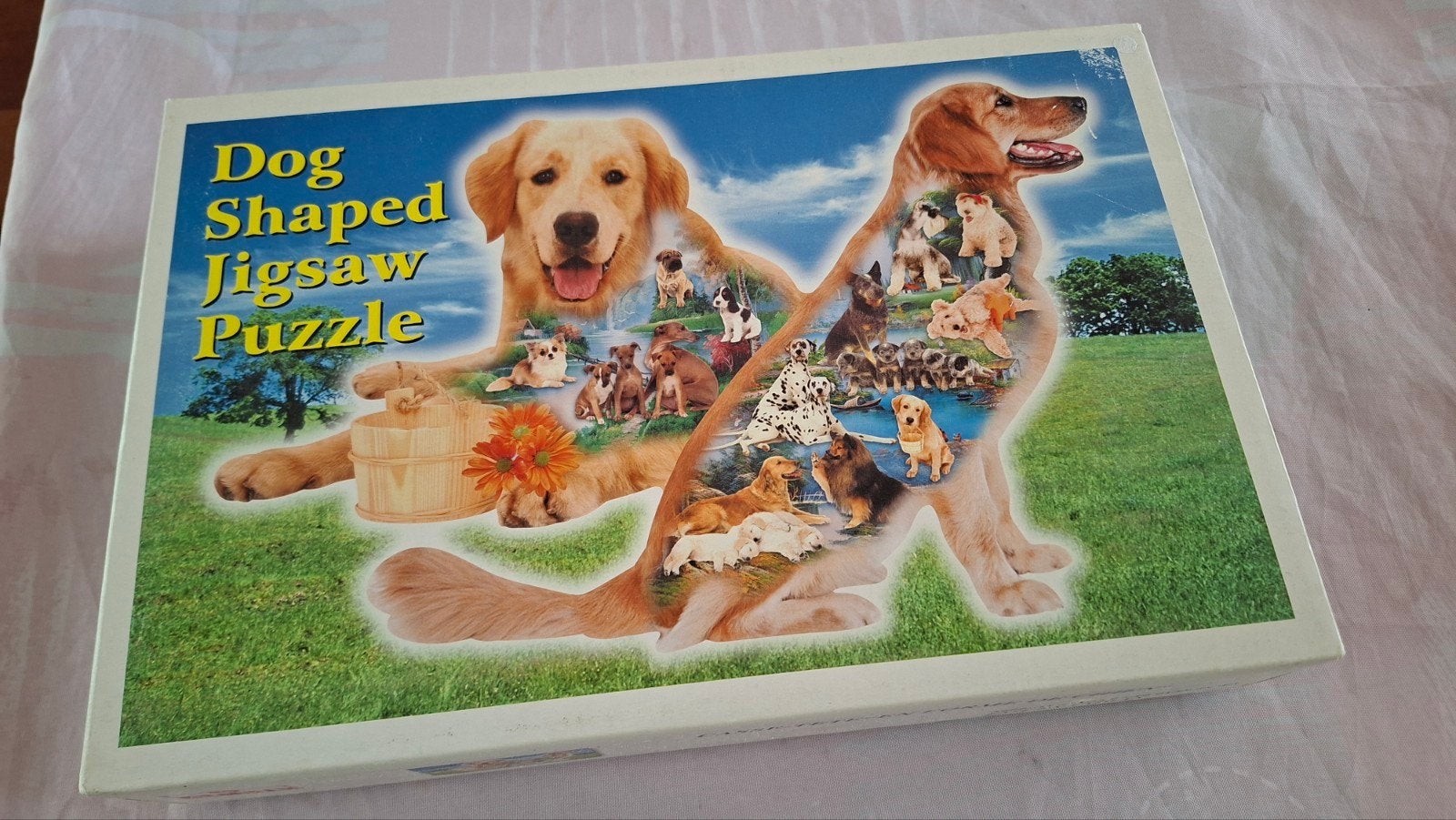 Honden & Koningspaar Puzzel - 1000 stukjes, Ophalen of Verzenden, 500 t/m 1500 stukjes, Gebruikt, Legpuzzel
