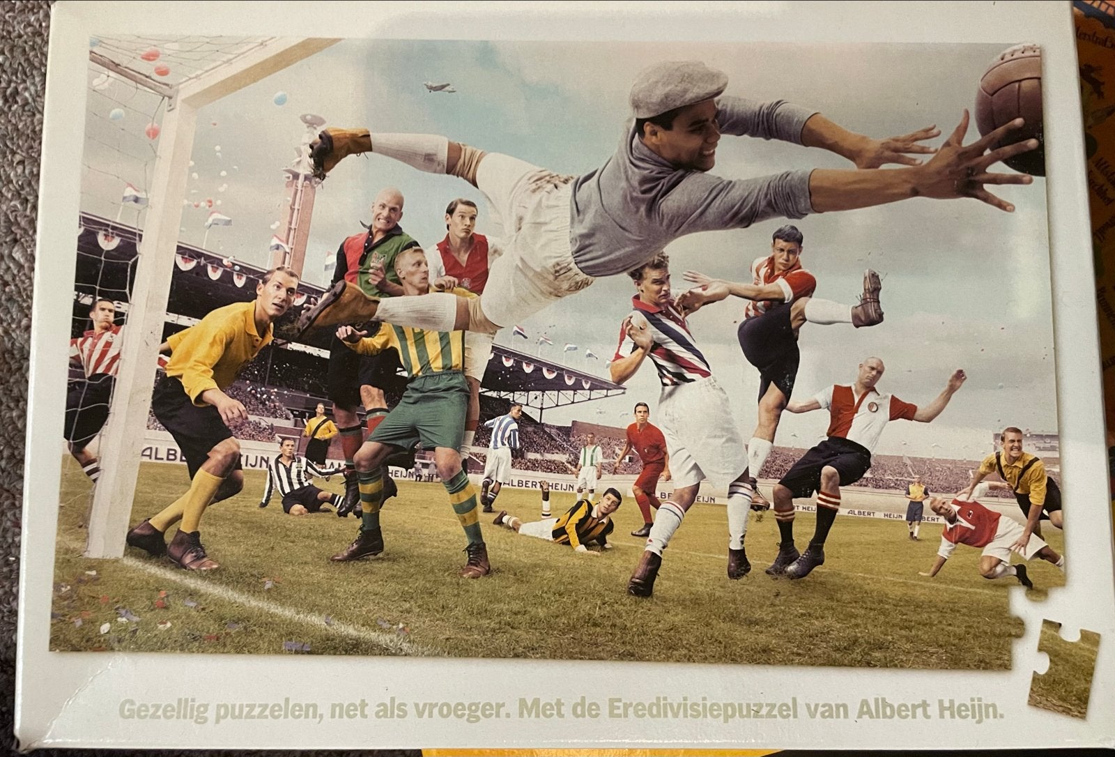 Albert Heijn Eredivisie Puzzel - Voetbal Nostalgie, Ophalen of Verzenden, 500 t/m 1500 stukjes, Nieuw, Legpuzzel