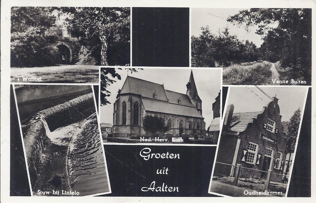 Aalten Oude Gelopen Ansichtkaart (2285, Ophalen of Verzenden, 1940 tot 1960, Gelopen