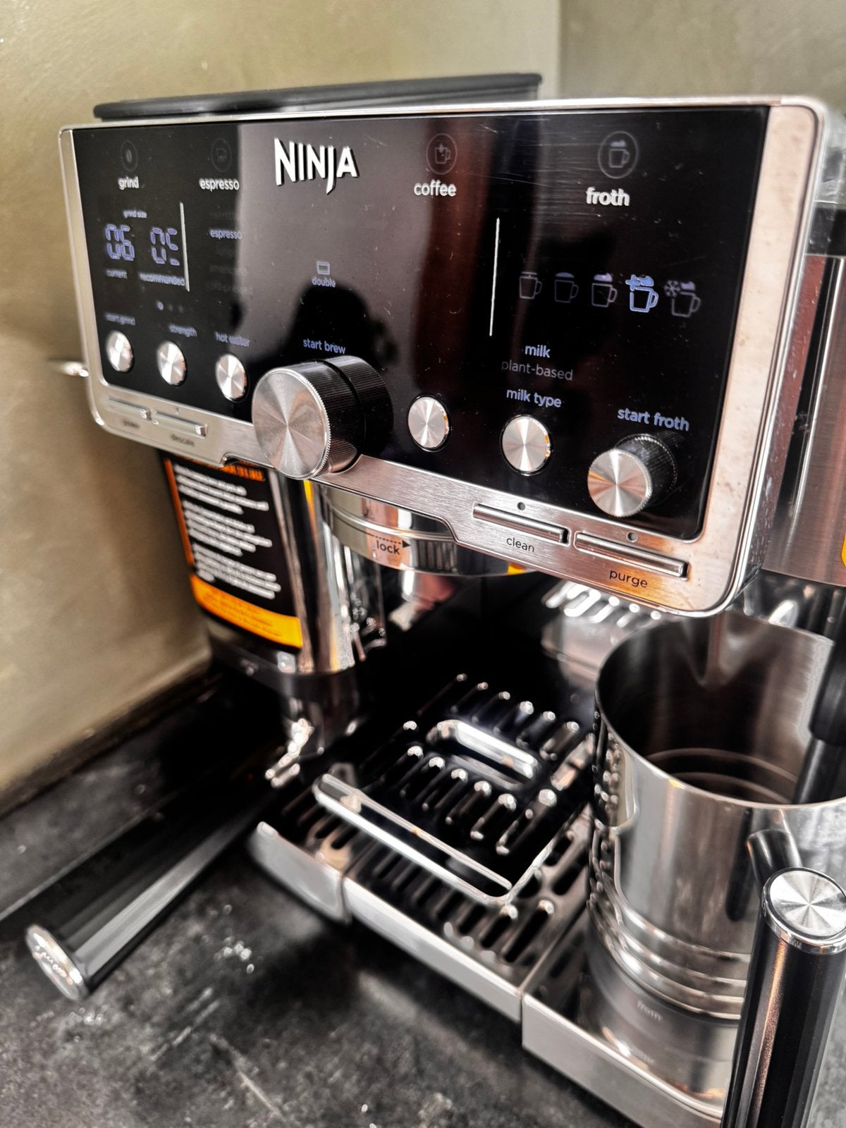 Ninja pro de Luxe met 14 maanden garantie, Witgoed en Apparatuur, Ophalen, 10 kopjes of meer, Koffiemachine, Koffiebonen