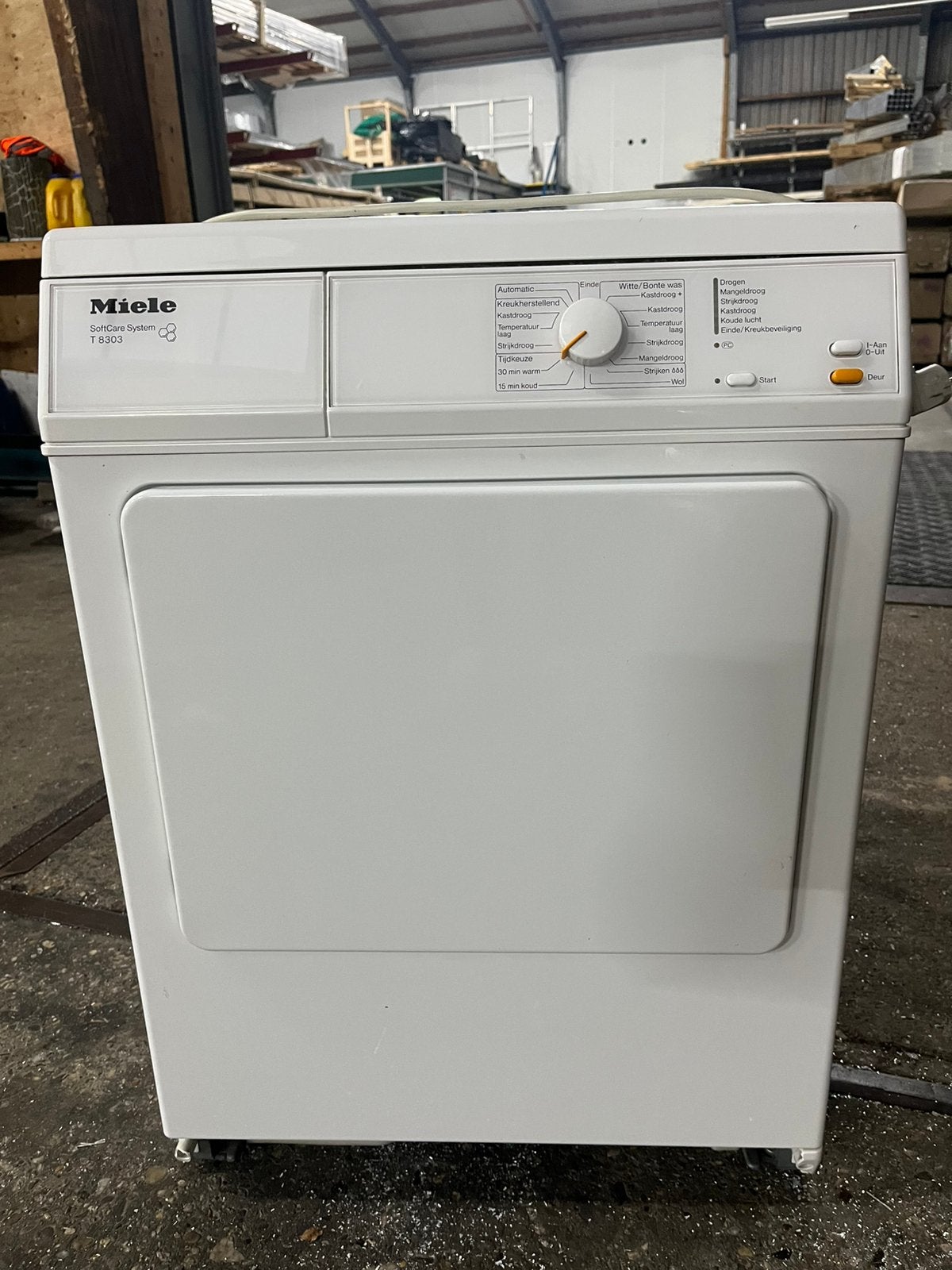 Miele droger T 8303, Witgoed en Apparatuur, Ophalen, Gebruikt, Luchtafvoer, 85 tot 90 cm