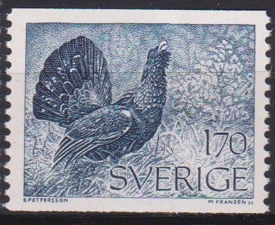 Zweden 1975 Dier Korhoen vogel, Verzenden, Postfris, Dier of Natuur