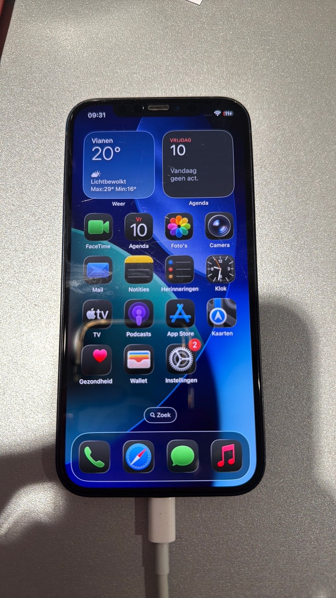 Iphone 12 black, Telecommunicatie, Mobiele telefoons | Apple iPhone, Ophalen, Blauw, Zo goed als nieuw, IPhone 12