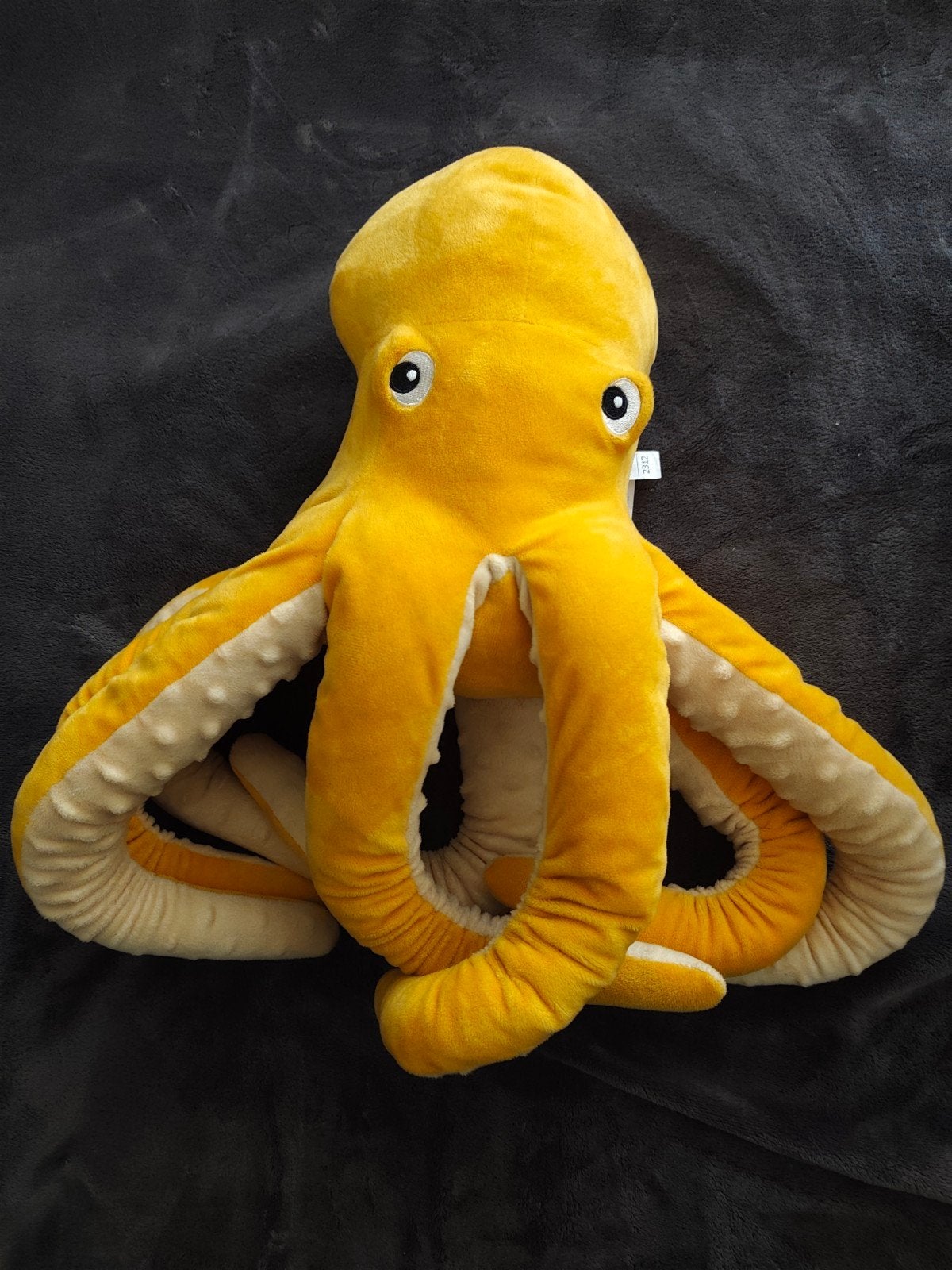 Grote gele octopus knuffel - Zo goed als nieuw, Overige merken, Overige typen, Ophalen of Verzenden, Middelgroot (20 tot 80 cm)