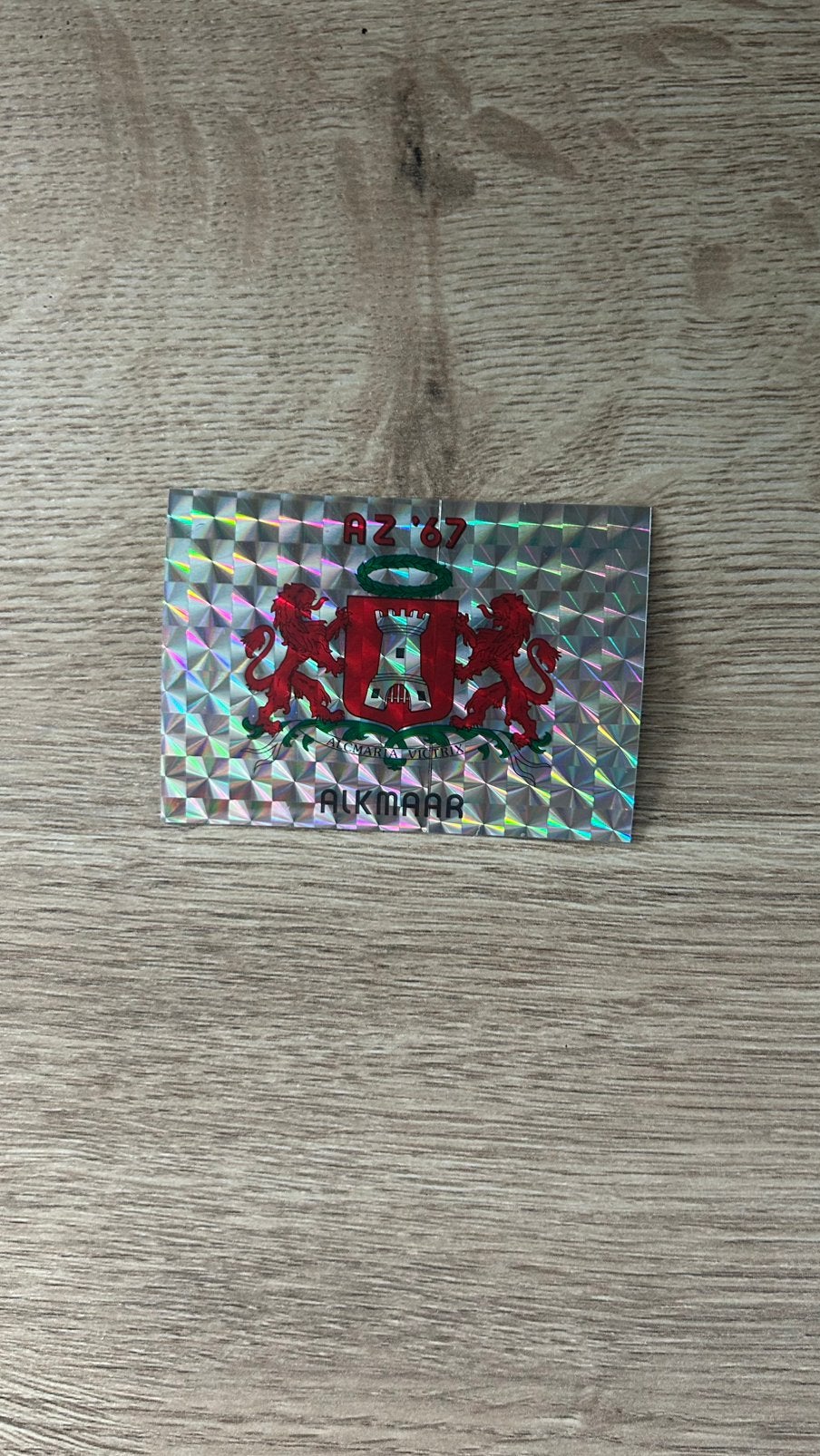 Panini Voetbal 86 plaatje Embleem AZ’67, Verzenden, Zo goed als nieuw, Sticker