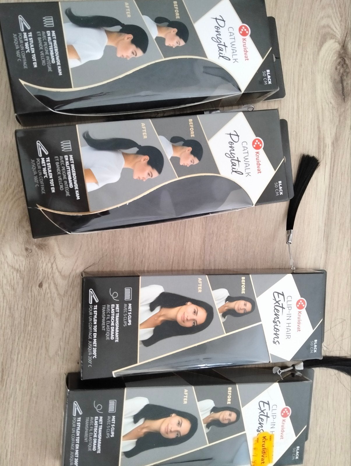 Clip-in Hair Extensions & Catwalk Ponytail - Nieuw, Ophalen of Verzenden, Nieuw, Pruik of Haarverlenging