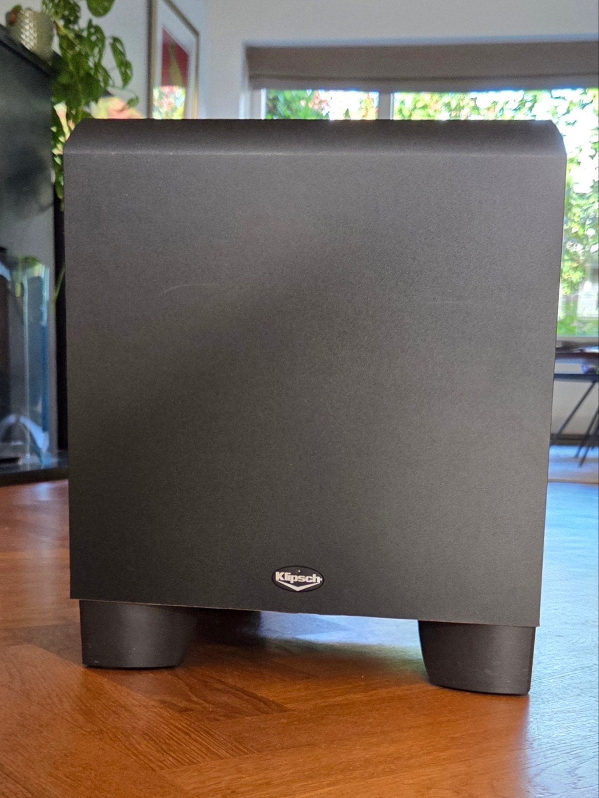 Nette Klipsch ksw 10 subwoofer incl. kabel, Audio, Tv en Foto, Subwoofer, Zo goed als nieuw, Geschikt voor surround/home cinema