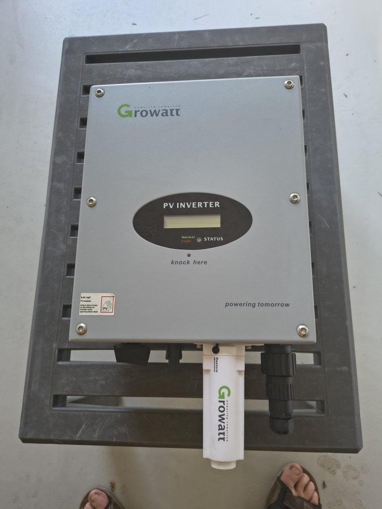 Growatt 3000-S PV Omvormer, Doe-het-zelf en Verbouw, Elektra en Kabels, Ophalen of Verzenden, Zo goed als nieuw, Growatt, Omvormer