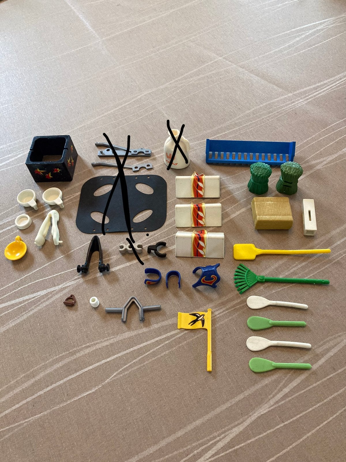 Playmobil hooi, vlag ed…, Kinderen en Baby's, Speelgoed | Playmobil, Ophalen of Verzenden, Zo goed als nieuw