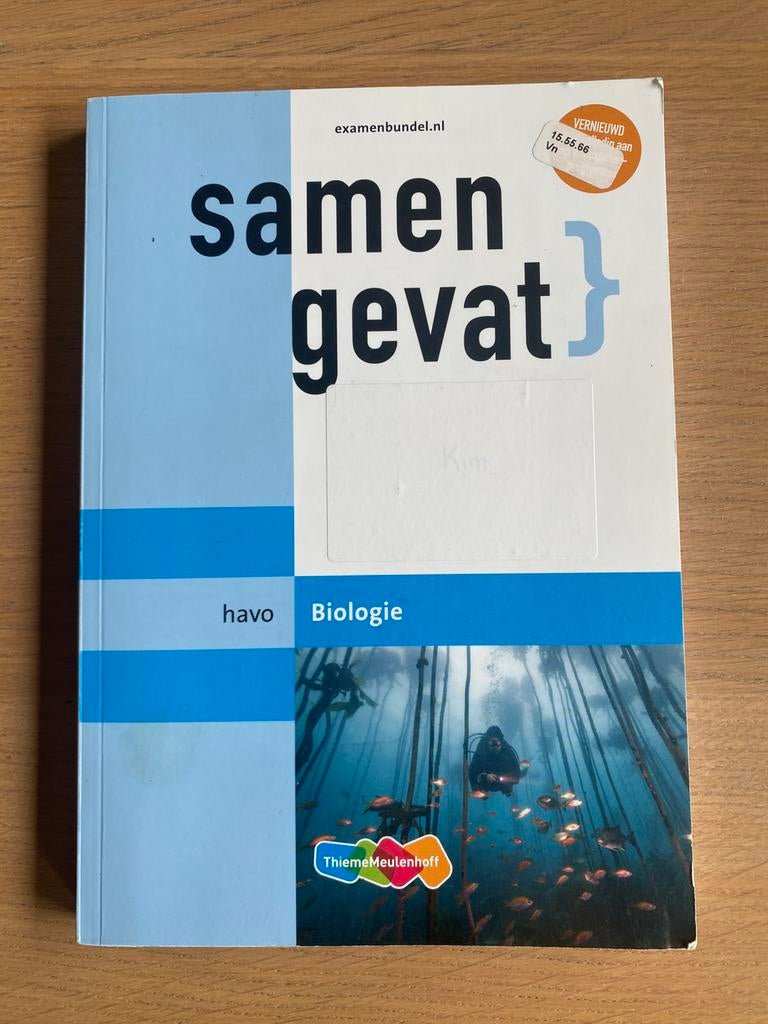 Samengevat Biologie Havo, Ophalen of Verzenden, Zo goed als nieuw, HAVO, Biologie