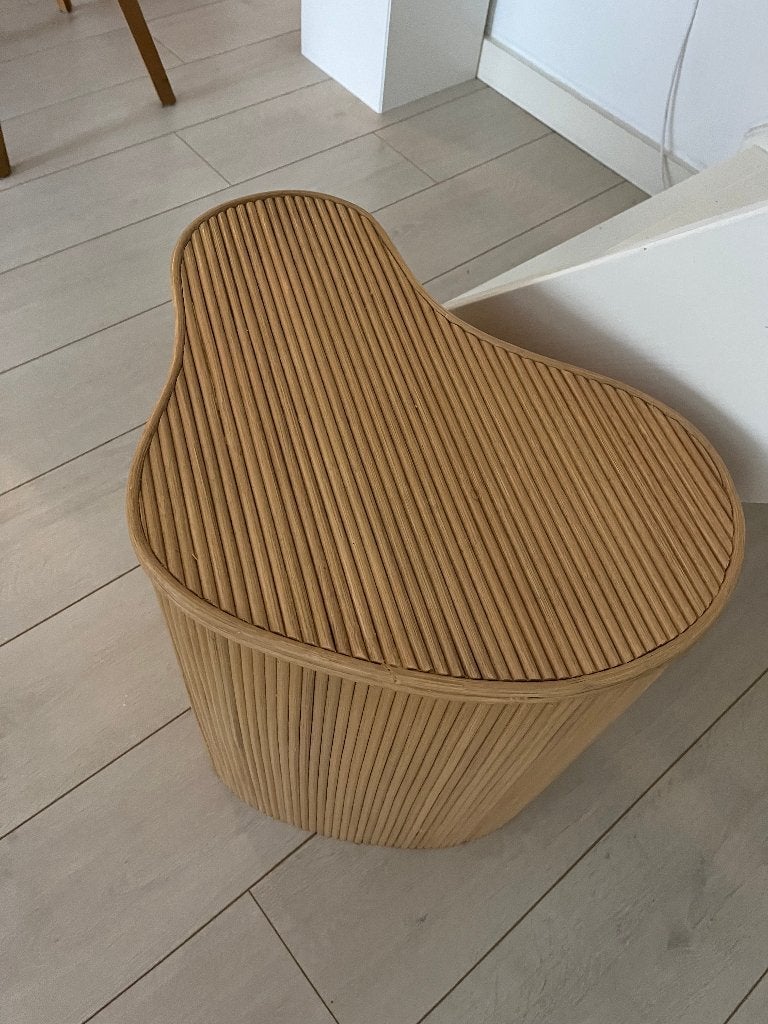 Isola bijzettafel Ferm Living, Minder dan 55 cm, Rond, Zo goed als nieuw, Hout