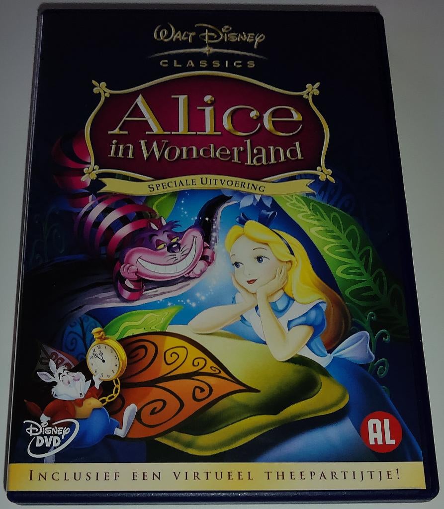 Dvd *** ALICE IN WONDERLAND *** Speciale Uitvoering Disney, Cd's en Dvd's, Dvd's | Tekenfilms en Animatie, Tekenfilm, Ophalen of Verzenden