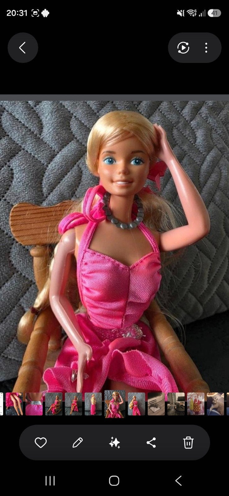 Vintage SuperStar Barbie, Ophalen of Verzenden, Gebruikt, Pop