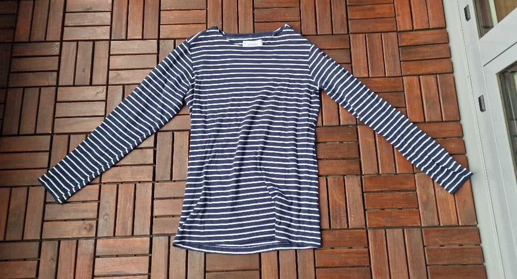 Distrikt Norrebro gestreept shirt, Ophalen of Verzenden, Zo goed als nieuw, Blauw
