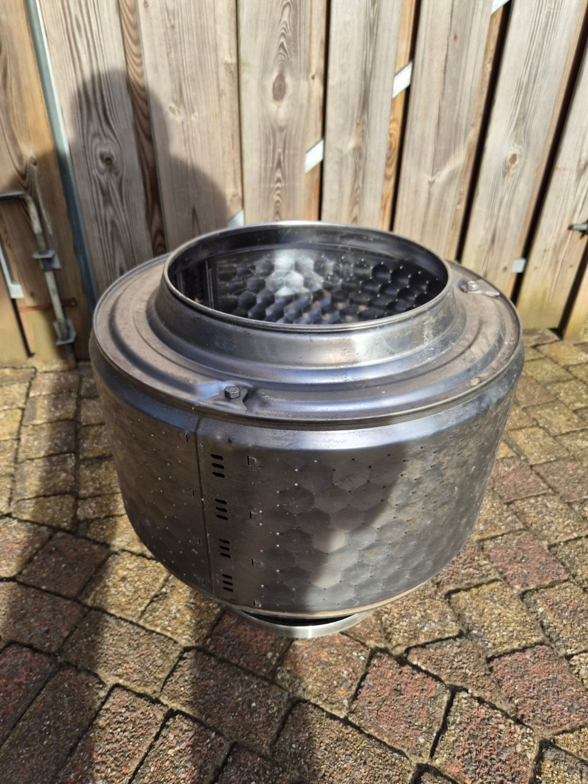 RVS vuurkorf op voet, Tuin en Terras, Vuurkorven, Ophalen, Gebruikt, Vuurkorf