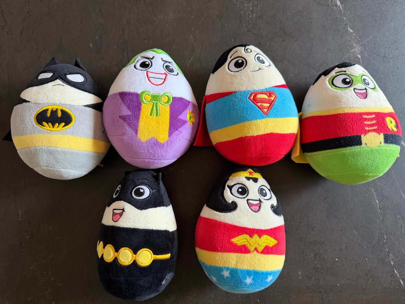 DC Comics Superhelden Knuffels - Batman, Superman, Joker, Ro, Gebruikt, Overige merken, Overige karakters, Overige typen
